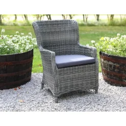 Utefåtölj grå med dyna - Jacksonville