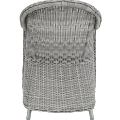 Utefåtölj grå rotting med dyna - Mercury + Fläckborttagare för möbler