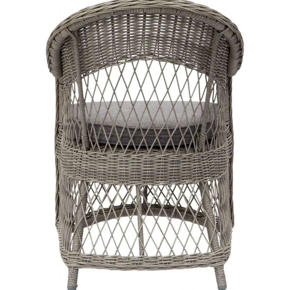 Utefåtölj grå/rotting - Marbella + Rengöringsmedel för utemöbler