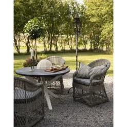 Utefåtölj grå/rotting - Marbella