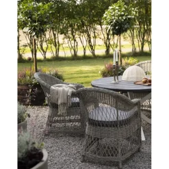 Utefåtölj grå/rotting - Marbella