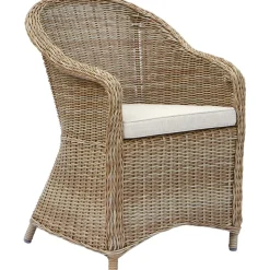 Utegrupp: 6 stolar och bord 200 x 100 cm rotting - Hampton/Mercury