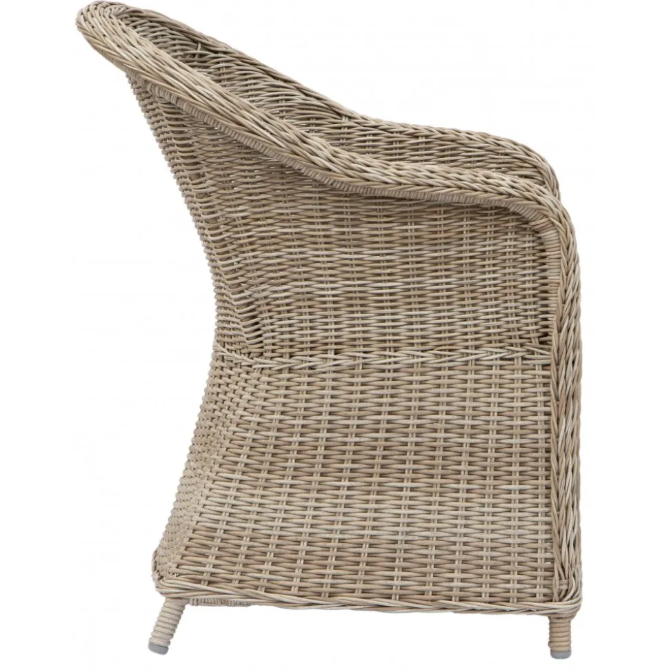 Utegrupp: 8 stolar och matbord 230 x 100 cm rotting - Menton/Mercury