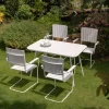 Utegrupp; bord 120x80 cm med 4 st stolar - Holmsund