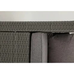 Utegrupp; divansoffa med bord i grå rotting + Textilrengöring för möbler