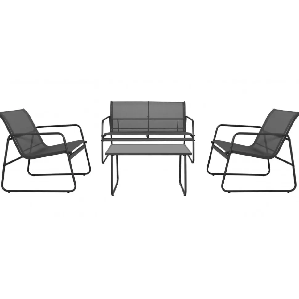 Utegrupp; soffa, fåtöljer och soffbord