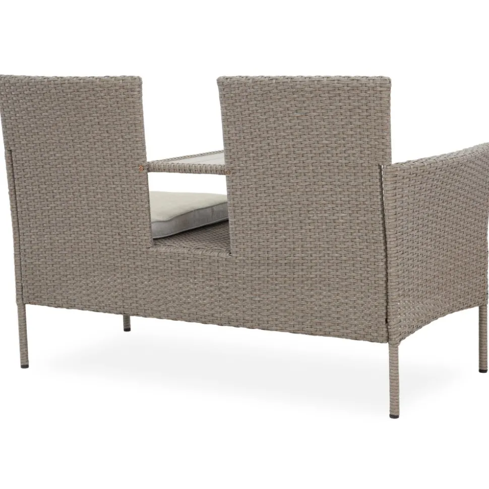 Utesoffa / Duosoffa i beige rotting