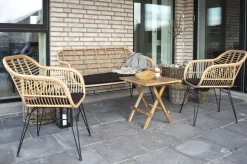 Utestol med dyna - Natur + Textilrengöring för möbler