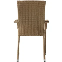 Utestol med dyna stapelbar