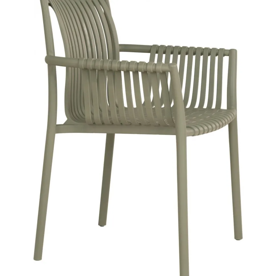 Utestol Stapelbar - Grön - Tulsa + Textilskydd för utemöbler