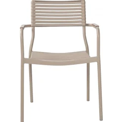 Utestol stapelbar beige - Pino