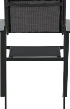 Utestol stapelbar svart - Copacabana + Textilskydd för utemöbler