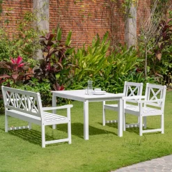 Utestol vit Bohus + Textilrengöring för möbler