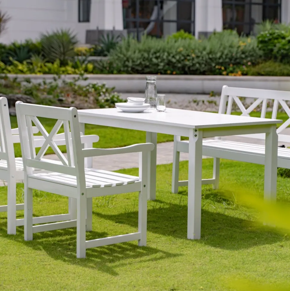 Utestol vit Bohus + Textilrengöring för möbler