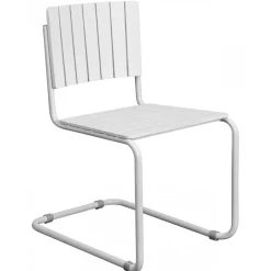 Utestol vit stapelbar - Holmsund + Rengöringsmedel för utemöbler