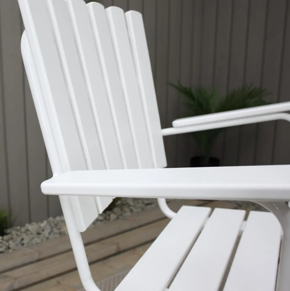 Utestol vit Vaxholm - Europa producerad