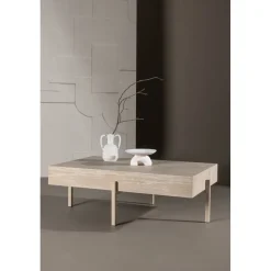 Vadholmen soffbord 130 x 76 cm - Whitewash