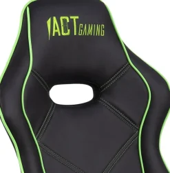 Vayne svart spelstol med gröna detaljer