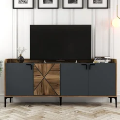 Vendela skänk - Valnöt/antracit