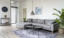 Venezia Soffbord 48 x 48 cm - Stål/glas