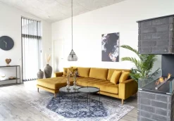 Venezia Soffbord 70 x 70 cm - Stål/glas