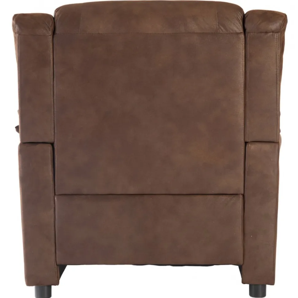 Vera fåtölj i brunt microfiber + Textilrengöring för möbler