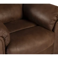 Vera fåtölj i brunt microfiber