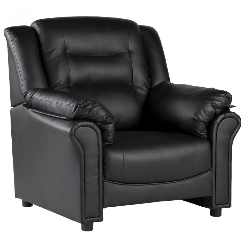 Vera fåtölj i svart PU