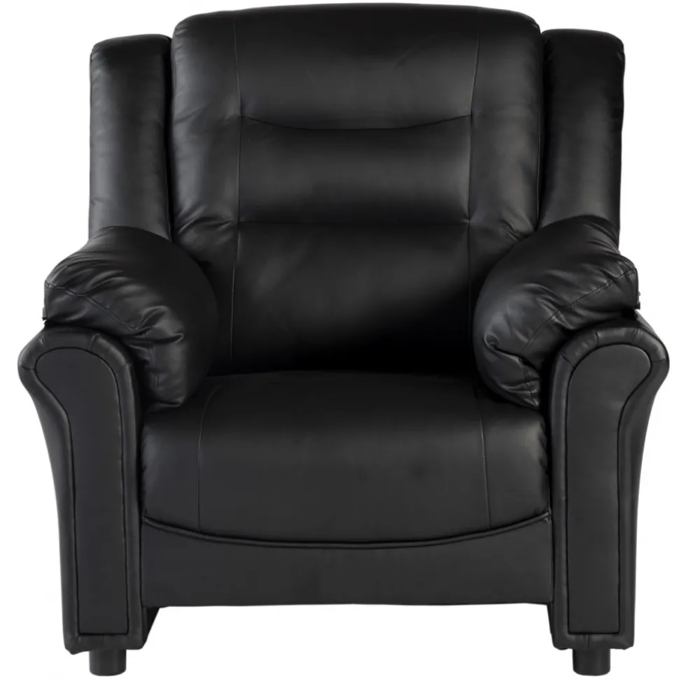 Vera fåtölj i svart PU