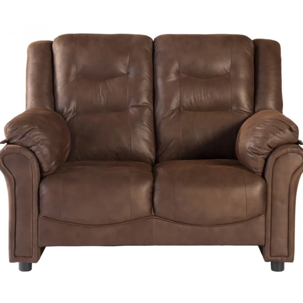 Vera 2-sits soffa i brunt microfiber