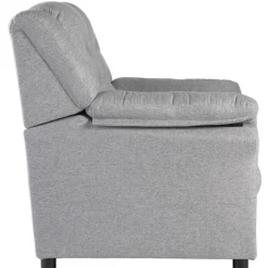 Vera 2-sits soffa i grått tyg + Möbeltassar