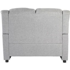 Vera 2-sits soffa i grått tyg + Möbeltassar