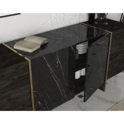 Veyron skänk - Svart/guld