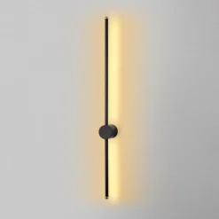 Vägglampa Glavo - Svart - 91 cm