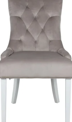 Victoria matgrupp, runt matbord Ø120 cm med 4 st Tuva stol Cleopatra - Vit/Brunbets + 4.00 x Stolsdyna