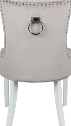 Victoria matgrupp, runt matbord Ø120 cm med 4 st Tuva stol Cleopatra - Vit/Brunbets + 3.00 x Möbeltassar