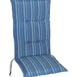 Vinge positionsdyna till positionsstol och hammock - Blå/Ljusblå (Randig) + Textilskydd för utemöbler