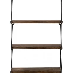 Viola vägghylla - Svart/valnöt