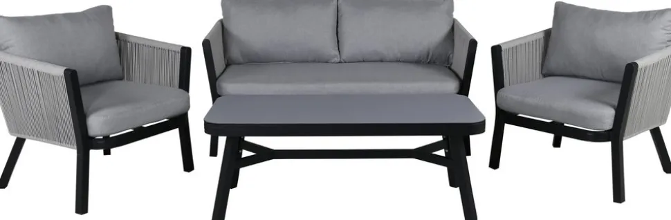 Virya soffgrupp - Svart/Grå