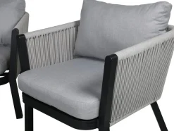 Virya soffgrupp - Svart/Grå + Rengöringsmedel för utemöbler