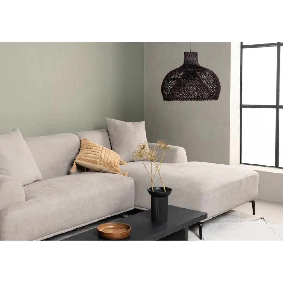Viskan divansoffa - Svart/Ljusgrå
