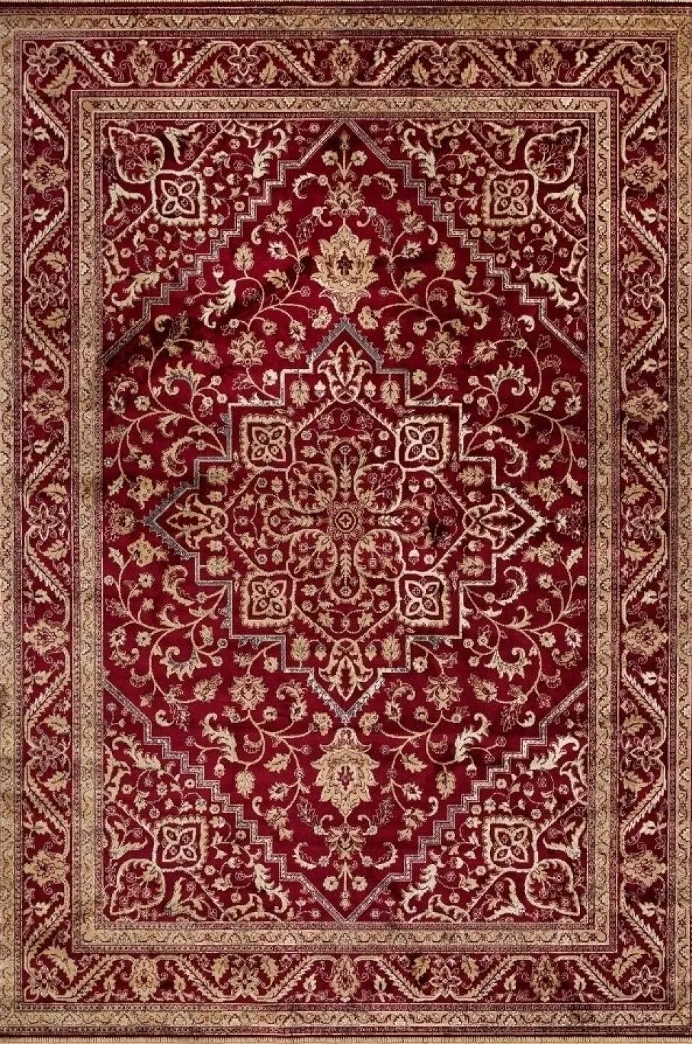 Viskosmatta Casablanca Kashan - Röd