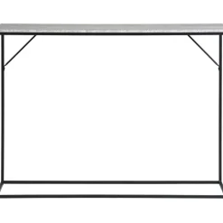 Vita konsolbord 110 x 26 cm - Travertin/svart