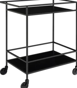 Vita Serveringsvagn 68 x 40 cm - Svart