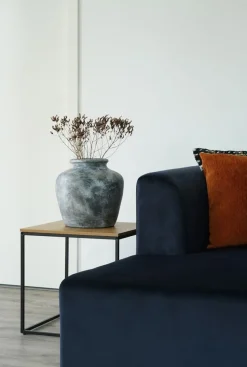 Vita Sidobord 45 x 45 cm - Svart/ek imitation