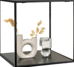 Vita Vägghylla - Svart - 36x36x36