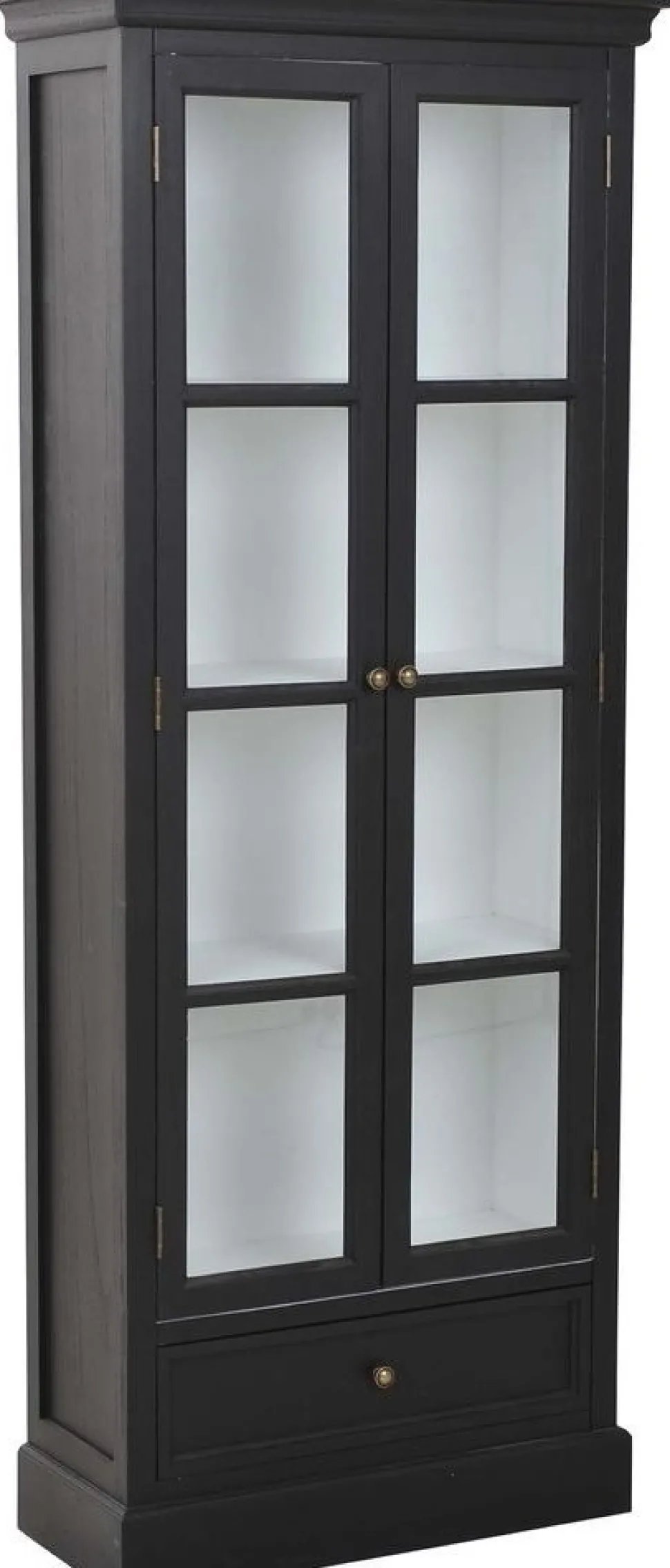Vitrinskåp antiksvart - Holmby