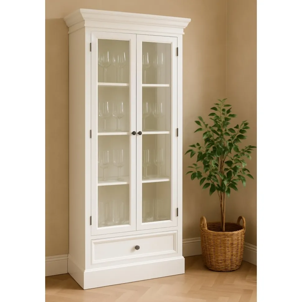 Vitrinskåp i antikvit - Bristol