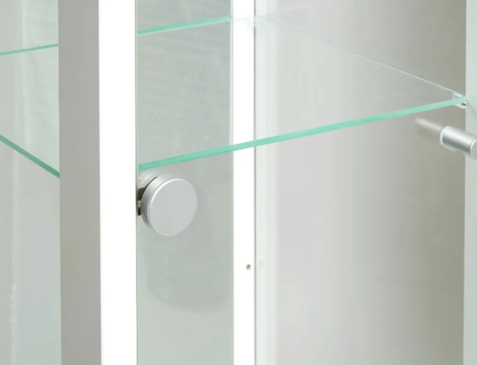 Vitrinskåp Optima 172 x 32 cm - Vit + Fläckborttagare för möbler