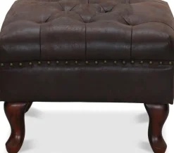 Vivaldi fotpall - Vintage brun + Textilrengöring för möbler